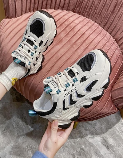 Replica Latest Style Versatile Chunky Soles Casual Sneakers #797339 $36.40 USD for Wholesale