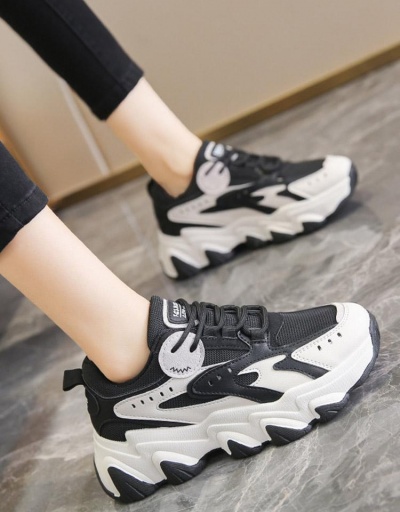 Replica Chunky Soles Fashion Korean Style Casual Sneakers #797340 $24.90 USD for Wholesale