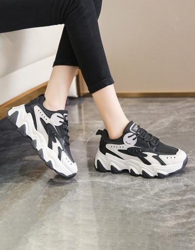 Replica Chunky Soles Fashion Korean Style Casual Sneakers #797340 $24.90 USD for Wholesale