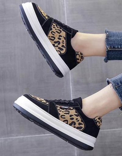 Replica New Arrival Leopard Vintage Casual Flat Shoes #797342 $22.82 USD for Wholesale