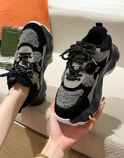 Fall Winter Plush Warmth Women Sneakers #797344 $48.75 USD, Wholesale Fashion Sneaker