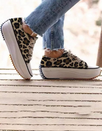 Casual Lace Up Chunky Soles Canvas Shoes #797356 $33.03 USD, Wholesale Fashion Sneaker