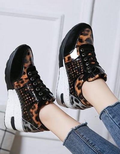 Replica Korean Style Lace Up Wedge Running Shoes  #797357 $30.42 USD for Wholesale