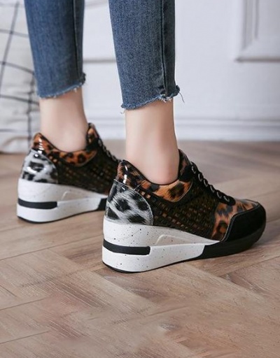 Replica Korean Style Lace Up Wedge Running Shoes  #797357 $30.42 USD for Wholesale