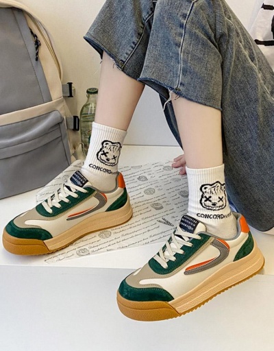 Vintage Contrast Color Wedge Design Sneaker News #797364 $29.25 USD, Wholesale Fashion Sneaker