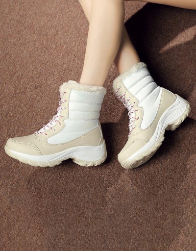 Replica Popular Plush Patch High Top Sneakers For Women #797365 $35.49 USD for Wholesale