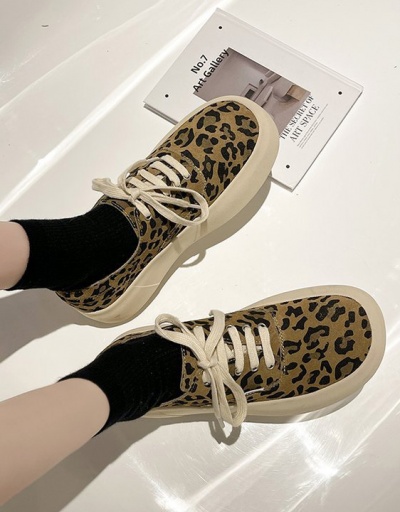 Casual Leopard Houndstooth Canvas Sneaker News #797374 $41.86 USD, Wholesale Fashion Sneaker