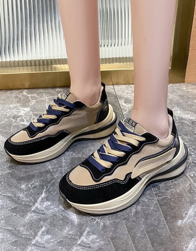 Casual Chunky Soles Comfy Women Sneakers #797379 $28.15 USD, Wholesale Fashion Sneaker