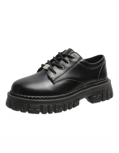 Replica Preppy Style Matte Black Slip On Chunky Shoes #797396 $24.00 USD for Wholesale