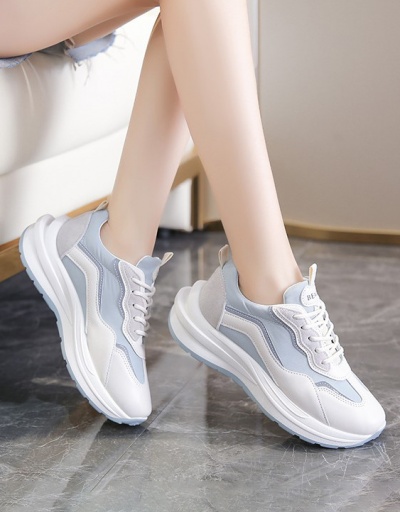 Casual Color Match Increase Shoes For Women #797404 $23.28 USD, Wholesale Fashion Sneaker