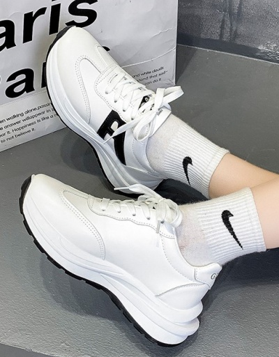 Replica Autumn Trendy Versatile Women Sneakers #797406 $22.25 USD for Wholesale