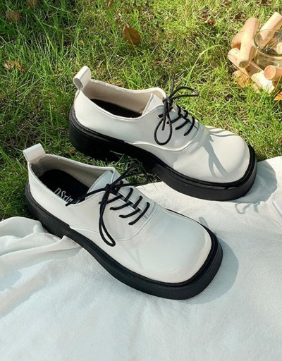 Replica Preppy Style Square Toe Casual Uniform Shoes #797420 $24.21 USD for Wholesale