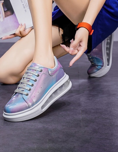 Stylish Laser Wedge Korean Style Sneakers #797423 $50.38 USD, Wholesale Fashion Sneaker