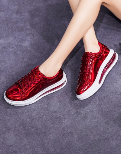 Replica Stylish Laser Wedge Korean Style Sneakers #797423 $50.38 USD for Wholesale