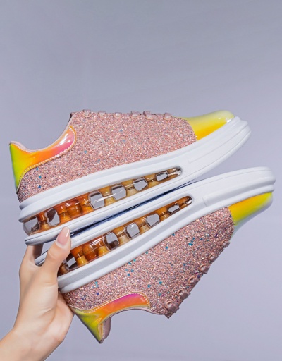 Trendy Breathable Sequined Round Toe Sneakers #797426 $52.39 USD, Wholesale Fashion Sneaker