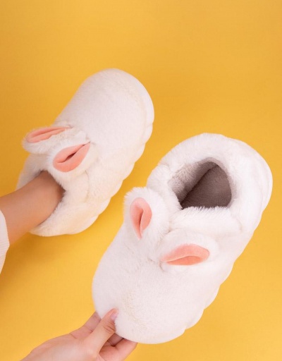 Replica Cute Plush Warmth House Cotton Shoes For Lovers #797432 $24.80 USD for Wholesale