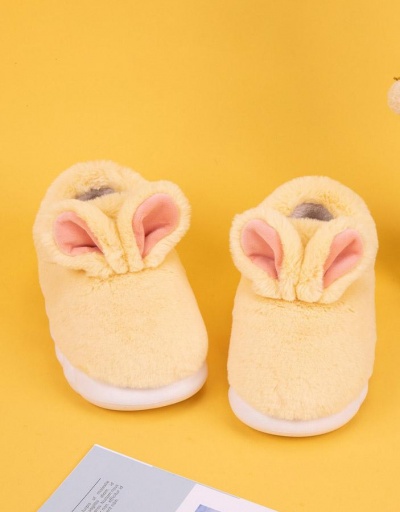 Replica Cute Plush Warmth House Cotton Shoes For Lovers #797432 $24.80 USD for Wholesale