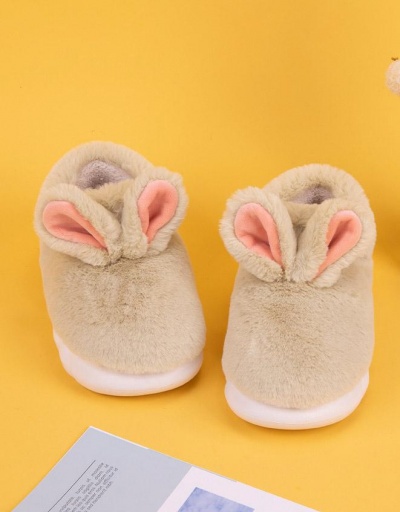 Replica Cute Plush Warmth House Cotton Shoes For Lovers #797432 $24.80 USD for Wholesale