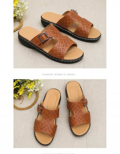 Replica Summer Outdoor Hollow Out  Slide Slippers For Women #797437 $22.43 USD for Wholesale