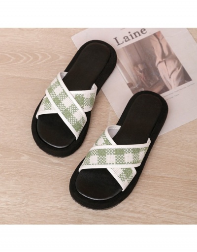 Replica Casual Outdoor Criss Cross Slide Slippers #797439 $19.87 USD for Wholesale