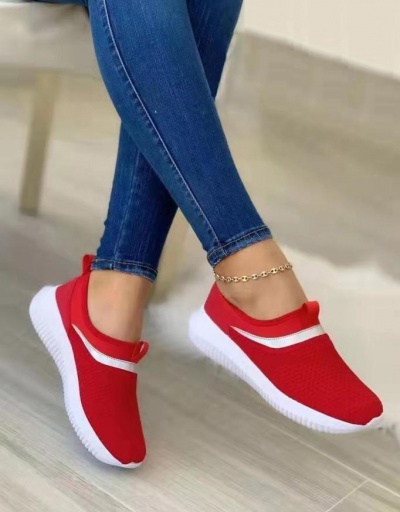 Replica Knitted Casual Chunky Soles Slip On Shoes Women #797441 $24.21 USD for Wholesale