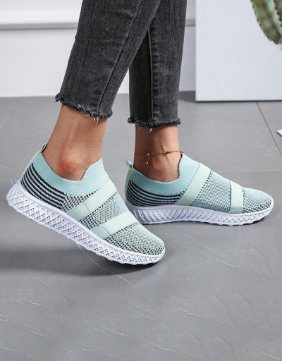 Replica Stretch Breathable Casual Slip On Flat Shoes #797451 $21.97 USD for Wholesale