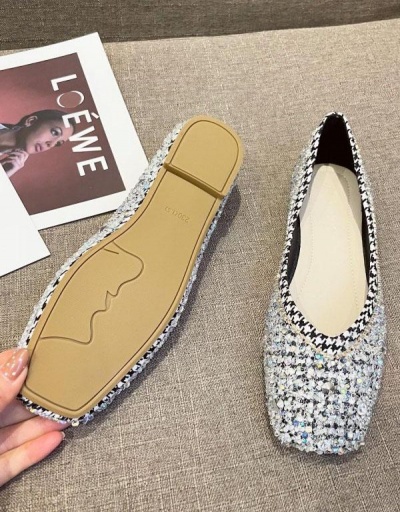 Replica Spring New Arrival Full Rhinestone Flat Shoes #797465 $50.96 USD for Wholesale