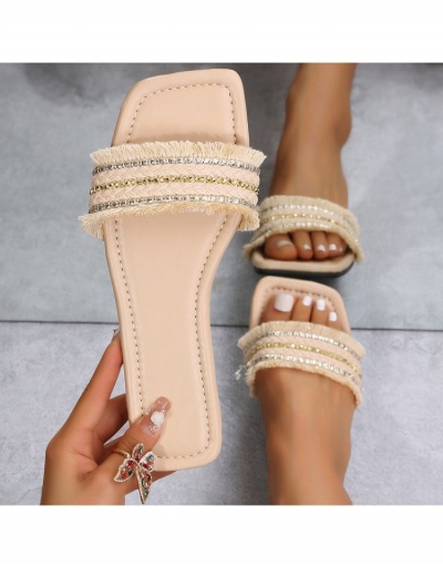  Women's New Tassels Outwear Slippers #797472 $19.43 USD, Wholesale Fashion Slippers