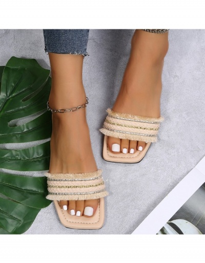 Replica  Women's New Tassels Outwear Slippers #797472 $19.43 USD for Wholesale