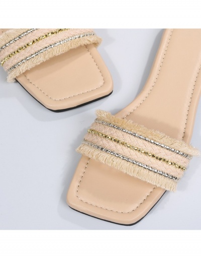 Replica  Women's New Tassels Outwear Slippers #797472 $19.43 USD for Wholesale