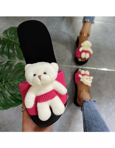 Lovely Bear Platform Slippers For Women #797476 $12.80 USD, Wholesale Fashion Slippers