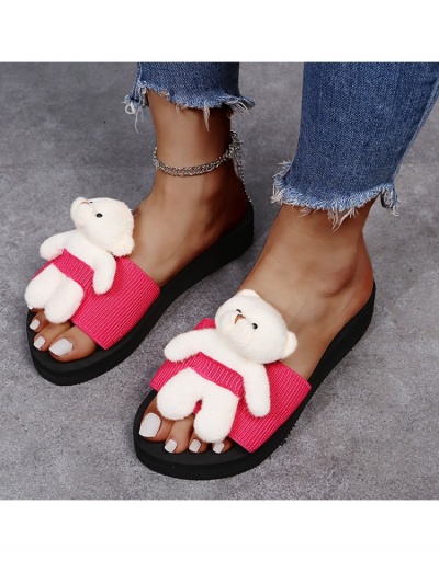 Replica Lovely Bear Platform Slippers For Women #797476 $12.80 USD for Wholesale