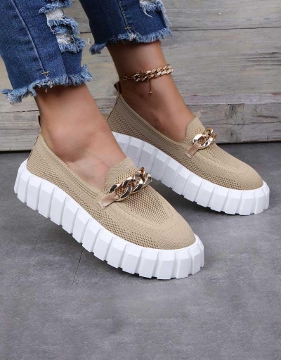 Casual Plain Round Toe Women Loafer Shoes #797477 $22.52 USD, Wholesale Fashion Flats