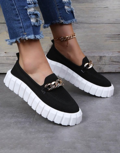 Replica Casual Plain Round Toe Women Loafer Shoes #797477 $22.52 USD for Wholesale