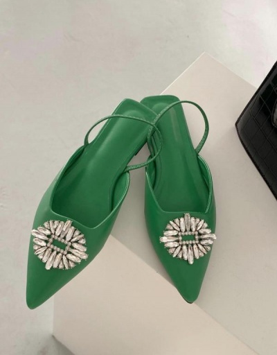 Replica Spring New Arrival Fashion Rhinestone Flats Sandals #797481 $41.73 USD for Wholesale