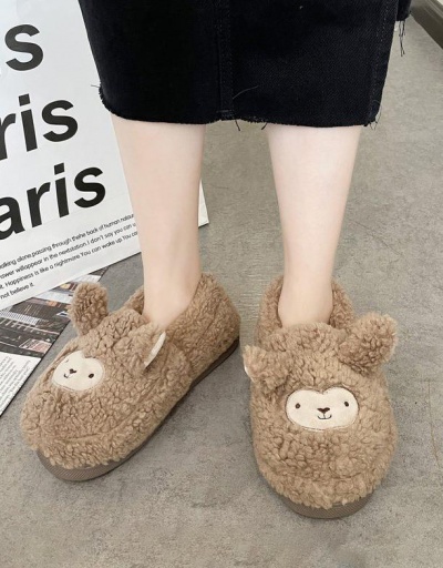 Warmth Winter House Slip On Cotton Slippers #797494 $21.25 USD, Wholesale Fashion Flats