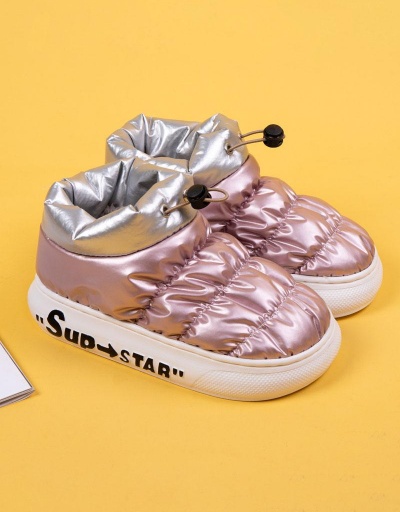 Replica Upper Material Waterproof Winter Cotton Flats Shoes #797497 $30.35 USD for Wholesale