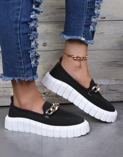 Replica Casual Chunky Soles Women Flats Slip On Shoes #797502 $27.63 USD for Wholesale