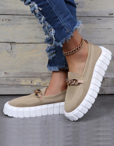 Replica Casual Chunky Soles Women Flats Slip On Shoes #797502 $27.63 USD for Wholesale