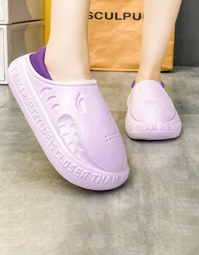 Replica Fall House Warmth Solid Cotton Slippers For Unisex #797505 $23.11 USD for Wholesale