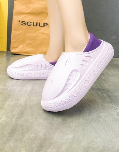 Replica Fall House Warmth Solid Cotton Slippers For Unisex #797505 $23.11 USD for Wholesale