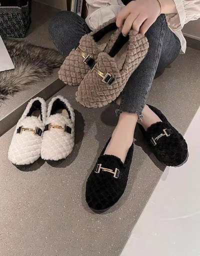 Replica Cute Fuzzy Simple All-Match Cotton Shoes #797507 $16.36 USD for Wholesale