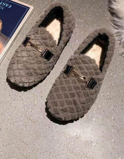 Replica Cute Fuzzy Simple All-Match Cotton Shoes #797507 $16.36 USD for Wholesale