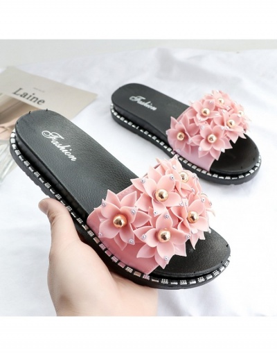  Fashion PVC Flower Rhinestone Women's Slippers #797508 $14.08 USD, Wholesale Fashion Slippers