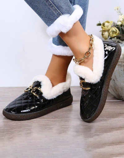 Replica Korean Style Plush Thicken Autumn Slip On Shoes #797511 $28.08 USD for Wholesale