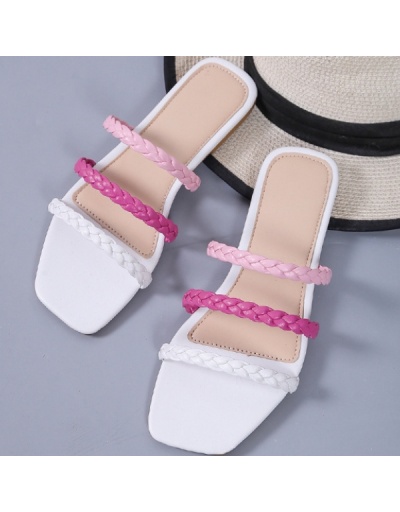 Replica Contrast Color Outdoor Women Slide Slippers #797514 $15.50 USD for Wholesale