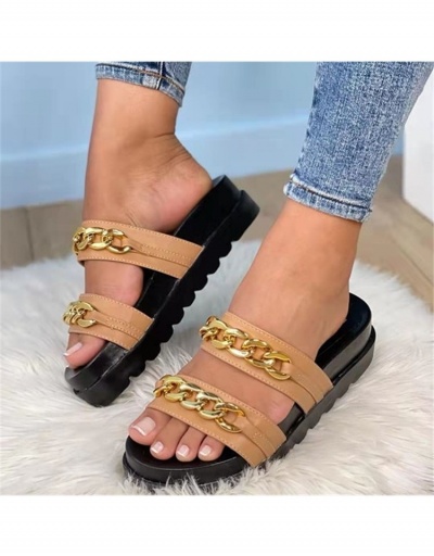  Women's Casual Chain Platform Slippers #797521 $23.11 USD, Wholesale Fashion Slippers