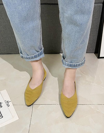 Replica Casual Pointed Toe Slip On Flats For Female #797522 $17.61 USD for Wholesale