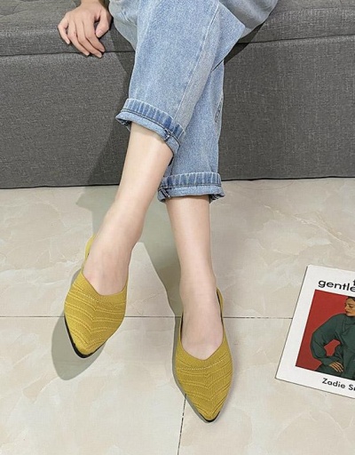 Replica Casual Pointed Toe Slip On Flats For Female #797522 $17.61 USD for Wholesale