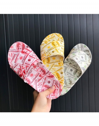 Replica Dollar Printed House Wear Indoor Slide Slippers #797525 $12.30 USD for Wholesale